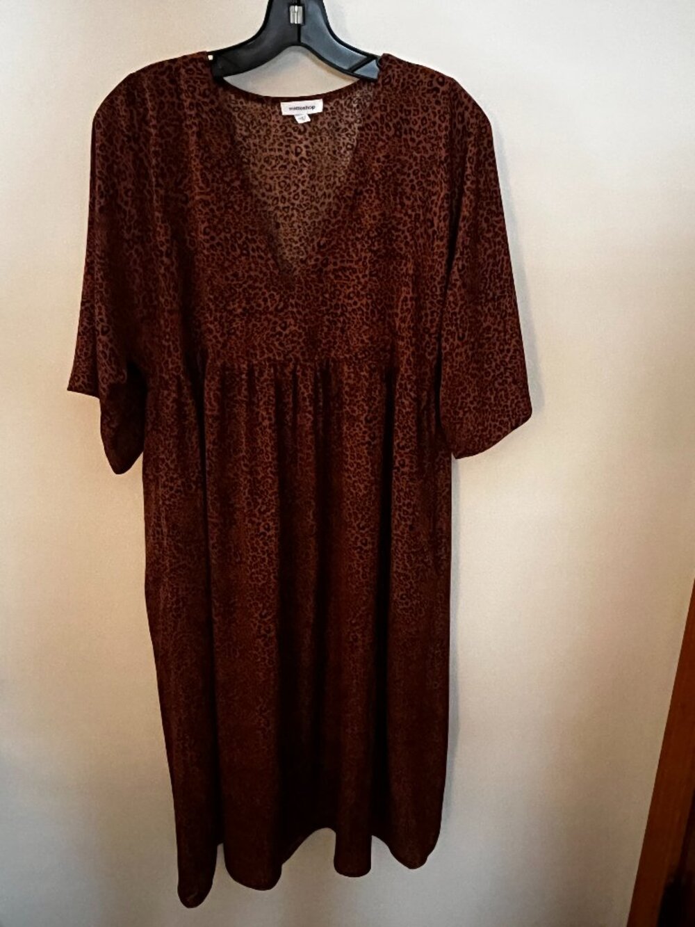 GENTLY USED} Mittoshop Cheeta Print Women's Sheath Dress / Size M